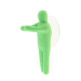 Max Colorful Toothbrush Holder Hanger Suction Cup Hooks Bathroom Kitchen Green