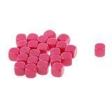 Maxbell Pack of 25pcs Opaque Fuchsia Blank D6 Six Sided Dice Teaching Resources Party Supplies