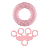 Maxbell Silicone Hand Grip Strengthener for Muscle Strengthening Musician Athletes 2 in 1 Light Pink