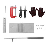 Maxbell Oyster Shucker Tool Set Scallop Oysters Opener Tools for Seafood Stores Home