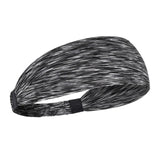 Maxbell Sports Headbands Anti Slip Elastic Sweatband for Soccer Exercise Working Out Gray
