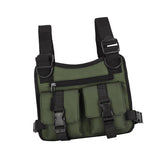 Maxbell Chest Rig Bag Pouch Light Bags Lightweight Water Resistant for Men Women Green