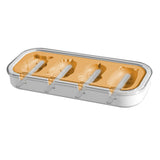 Maxbell Popsicle Mould Cartoon Easy to Clean with Reusable ice rods Ice Cube Maker Yellow