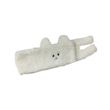 Maxbell Soft Acrylic Scarf Winter Warm Bear Ear Keep Warm for Women Men Skiing White