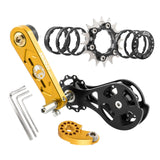Maxbell Bike Single Speed Conversion Kit Cycling Accessories Repair Chain Tensioners Gold 16T