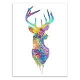 Maxbell 50x70cm Nordic Elk Modern Art Oil Painting Canvas Picture Wall Decor #5