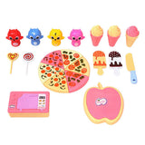 Max Maxb Play Food Set Simulation Dessert Pizza Ice Cream Playset Kids Pretend Play