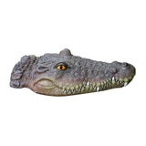 Maxbell Fake Floating Crocodile Head Water Decoy Prank Toy for Pond Pool Decor