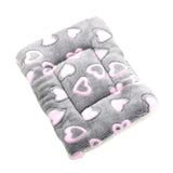 Maxbell Dog Bed Mat Cat Accessories Washable Short Plush Blanket Cat Bed Mats gray M