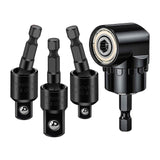 Maxbell 3 Pieces 360° Rotatable Universal Joint Swivel Socket for Car Repair Repairs Black and Attachment