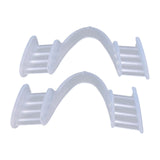 Maxbell 2x Silicone Night Mouth Guard Comfortable for Teeth Clenching Teeth Grinding Clear