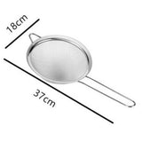 Maxbell Stainless Steel Tea Strainer Kitchen Fine Mesh Colanders Sifter 18cm