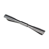 Maxbell Gentlemen Pinch Clips Tie Pins Shirt Clip Good Texture Length 6cm Classic Black