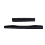 Max 2pcs/Set Black Camel Bone Guitar Bridge Saddle and Nut for Guitar