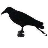 Maxbell Flocked Jet Black Crow Decoy Bird Scarer Pest Control Garden Defense Scarecrow