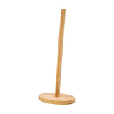 Maxbell Bamboo Paper Towel Holder Rustic Paper Towels Stand for Toilet Kitchen Table diameter 11.5cm