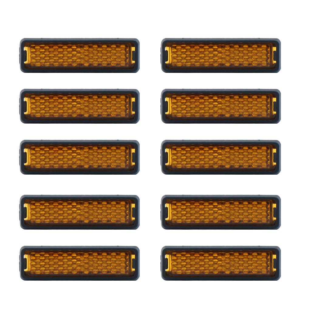 Maxbell 10 Pieces Cycling Foot Pedal Reflector Biking Biking Night Warning Light