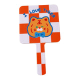 Maxbell Compact Handheld Mirror Single Sided Square Gift for Women Girls Orange