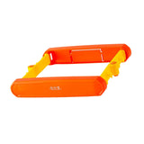 Maxbell Folding Trash Rack Bag Shelf Portable Practical for Camping Outdoor Cupboard orange