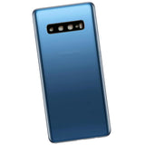 Maxbell Back Glass Replacement Battery Cover Compatible for Samsung S10 Blue