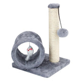 Maxbell Cat Scratcher Interactive Ball Toy Tunnels Playing Cat Scratching Post Gray