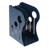 Max Adjustable Metal Bookends Office Non-slip Book Holder Blue L