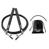 Maxbell Skipping Rope Jumping Rope Speed Jump Rope for Workout Home Exercise Fitness Black