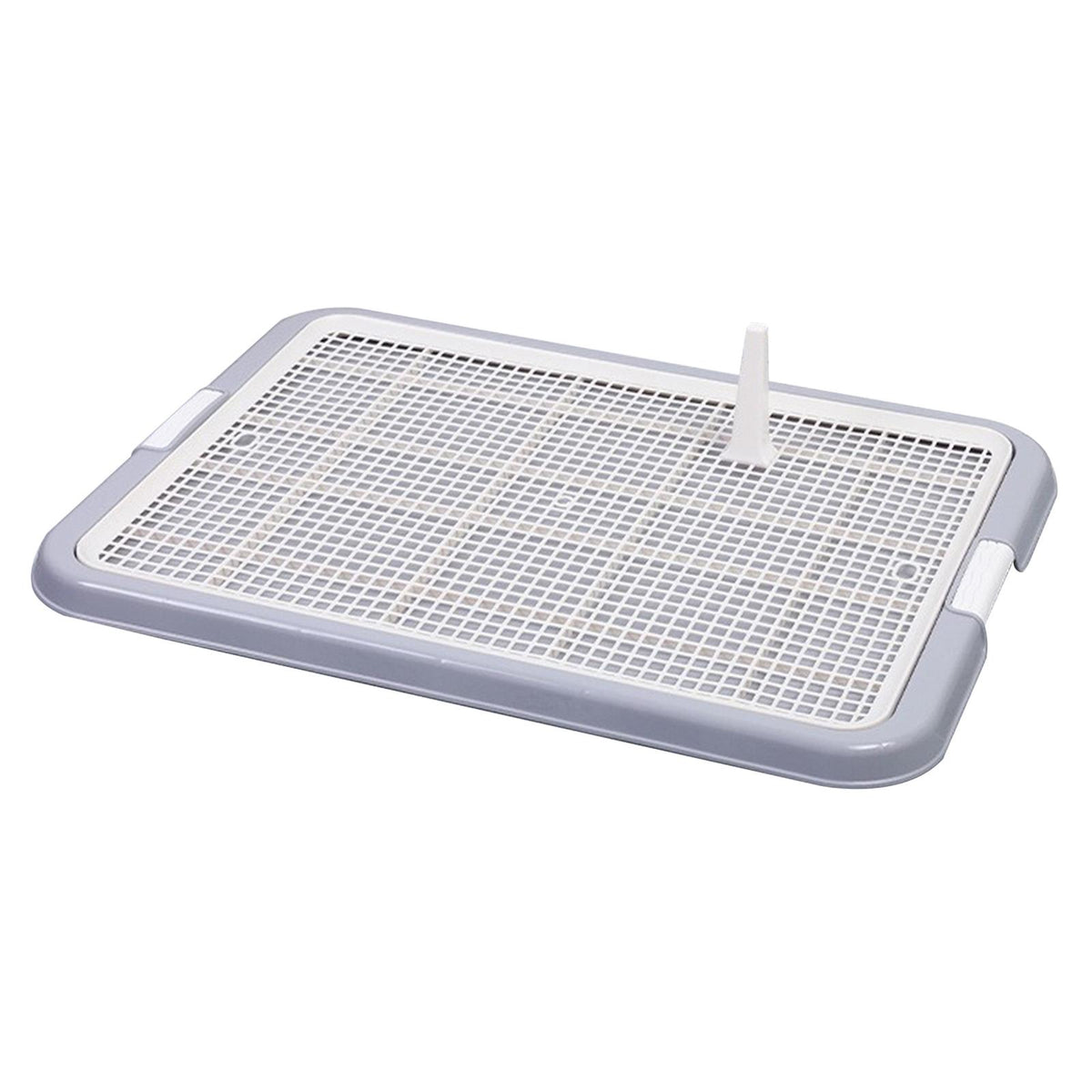 Maxbell Dog Toilet with Removable Post Puppy Training Tray for Pets Accessories Gray