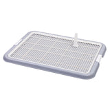 Maxbell Dog Toilet with Removable Post Puppy Training Tray for Pets Accessories Gray