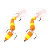 Max 2Pieces Fishing Lures Floating Baits Simulation Swimbaits 2Treble Fishhooks