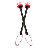 Maxbell 2 Pieces Drum Mallets Bass Percussion Mallets for Players Drum trumpet Teams 32.5cm Red White