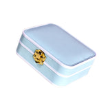 Maxbell Portable Jewelry Box Storage Case Wife Bracelet Women Ornaments Light Blue