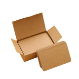 Max Paper Blank Index Flash Cards DIY Greeting Quick Message, 90 Sheets Natural