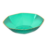 Maxbell Resin Serving Dish Wedding and Party Plates for Home Table Centerpiece Decor Green