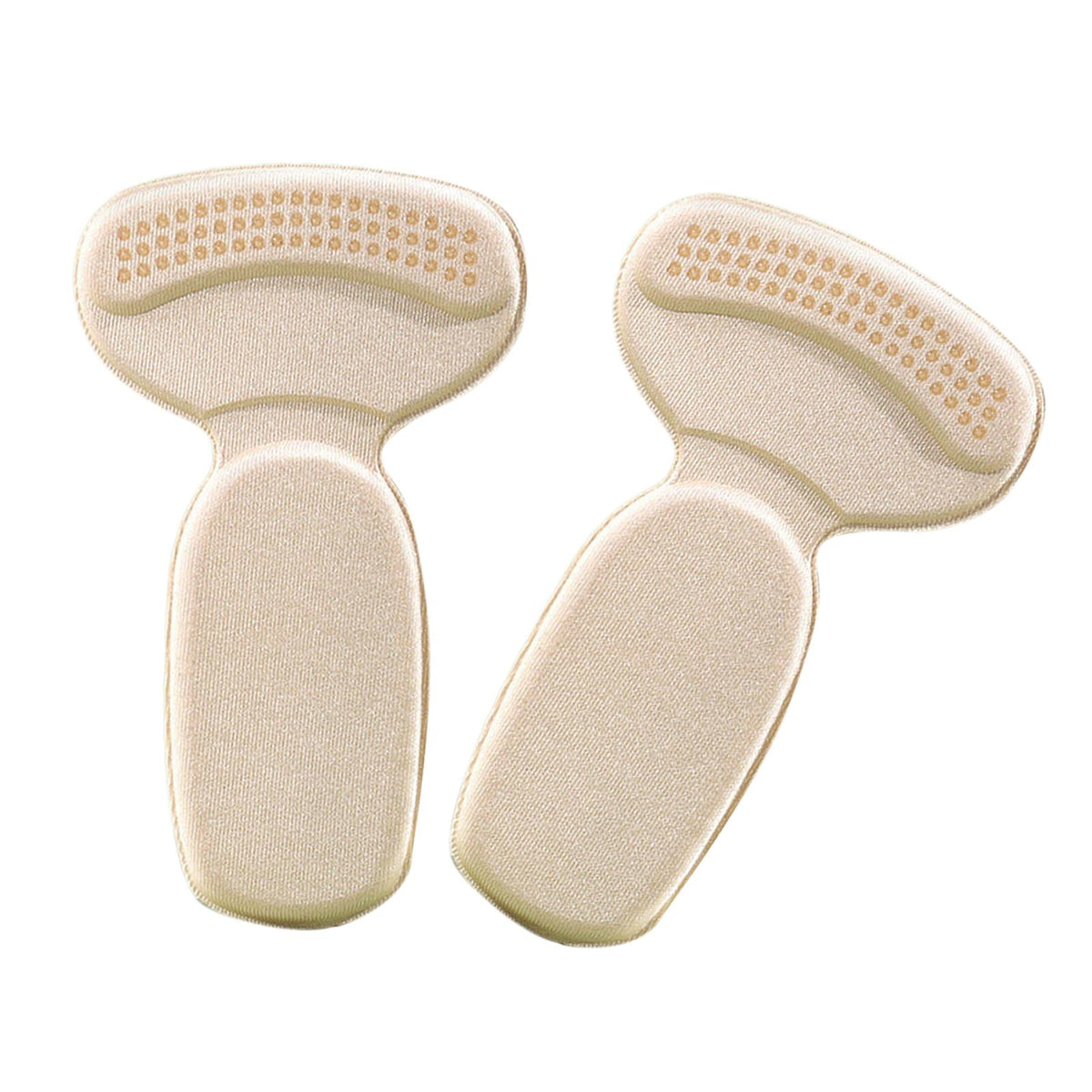 Maxbell 2x Heel Cushion Pads T Shape Shoe Heel Insoles Shoe Pad for Loose Shoes Apricot