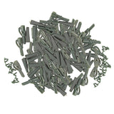 Max 100pcs Fishing Lead Clips with Pin Rubber Tube Safety Carp Fishing Tackles