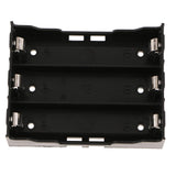 Max 3 x 1.5V AA Battery Holder Case Box Black Wire Leads Soldering board PCB