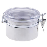 Max Stainless Steel Airtight Canister with Clear Acrylic Lid and Locking Clamp 26oz