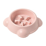 Maxbell Large Dog Food Pet Healthy Feeder Dish Anti Gulp Choke Non Slip pink