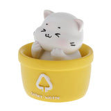 Max Car Dashboard Toy Shaking Head Cat Home Office Decoration Yellow