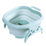 Maxbell Home Foldable Foot Bath Basin Plastic Footbath Massage Soaking Bucket Green