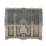 Maxbell Vintage Metal Treasure Chest Trinket Jewelry Box for Women Antique pewter