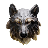 Maxbell Animal Wolf Head Wall Art Decorations Bust Wall Statue Fine Workmanship Brown