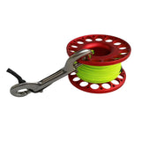 Maxbell 30m Aluminum Alloy Cave Scuba Diving Finger Spool Guide Line Reel Red