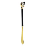 Max Metal Shoehorn Flexible Long Handle Shoehorn Lifter Wood Handle Dog