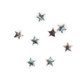 Maxbell 100Pcs Retro Alloy Star 3D Nail Art DIY Decorations Rhinestone Jewelry Nail Accessories