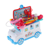 Maxbell Kids Children Pretend Play Set Preschool Educational Toy Doctors Bus