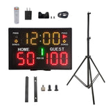 Maxbell Multifunctional Electronic Scoreboard with Remote Control for Boxing Indoor With Tripod