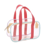 Maxbell Clear Tote Bag PVC Messenger Shoulder Bag for Bathing Concerts Vacation 20cmx11cmx8cm