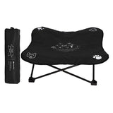 Maxbell Portable Elevated Pet Bed Washable Collapsible Camp Bed for Traveling Black
